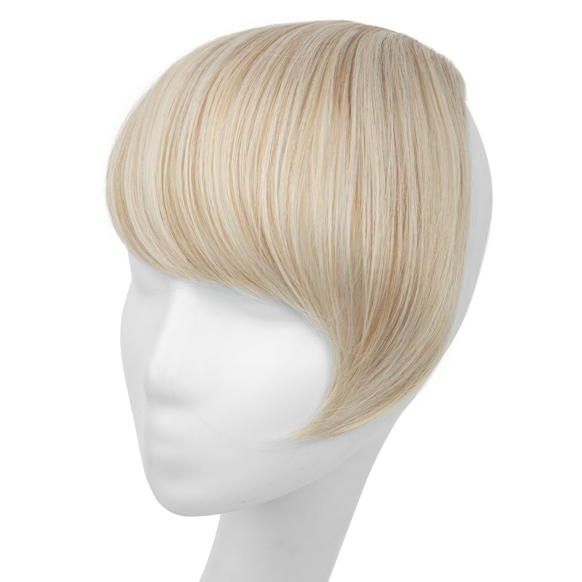 Cream Blonde Clip-in Bangs