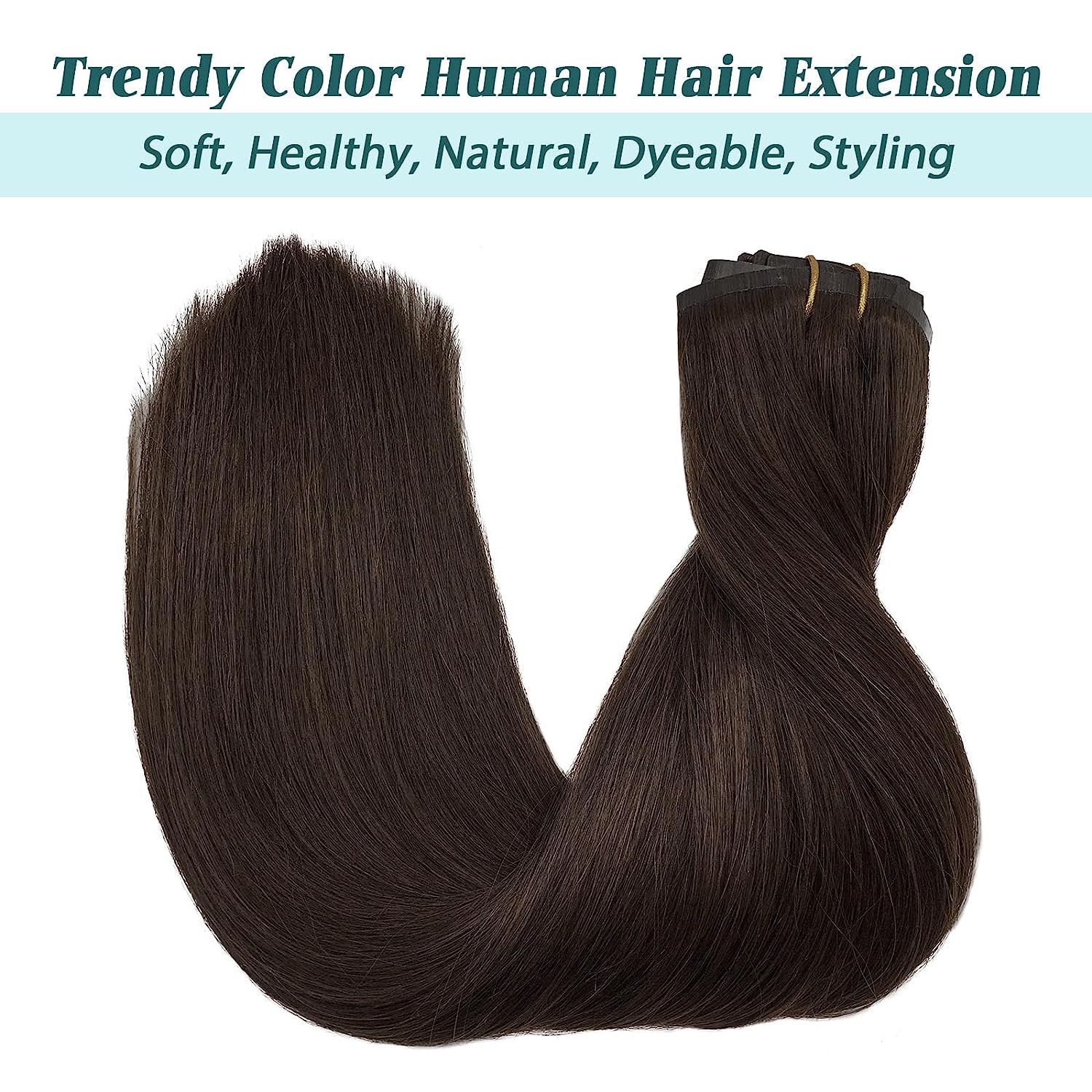 Dark Brown Clip-In Hair Extensions