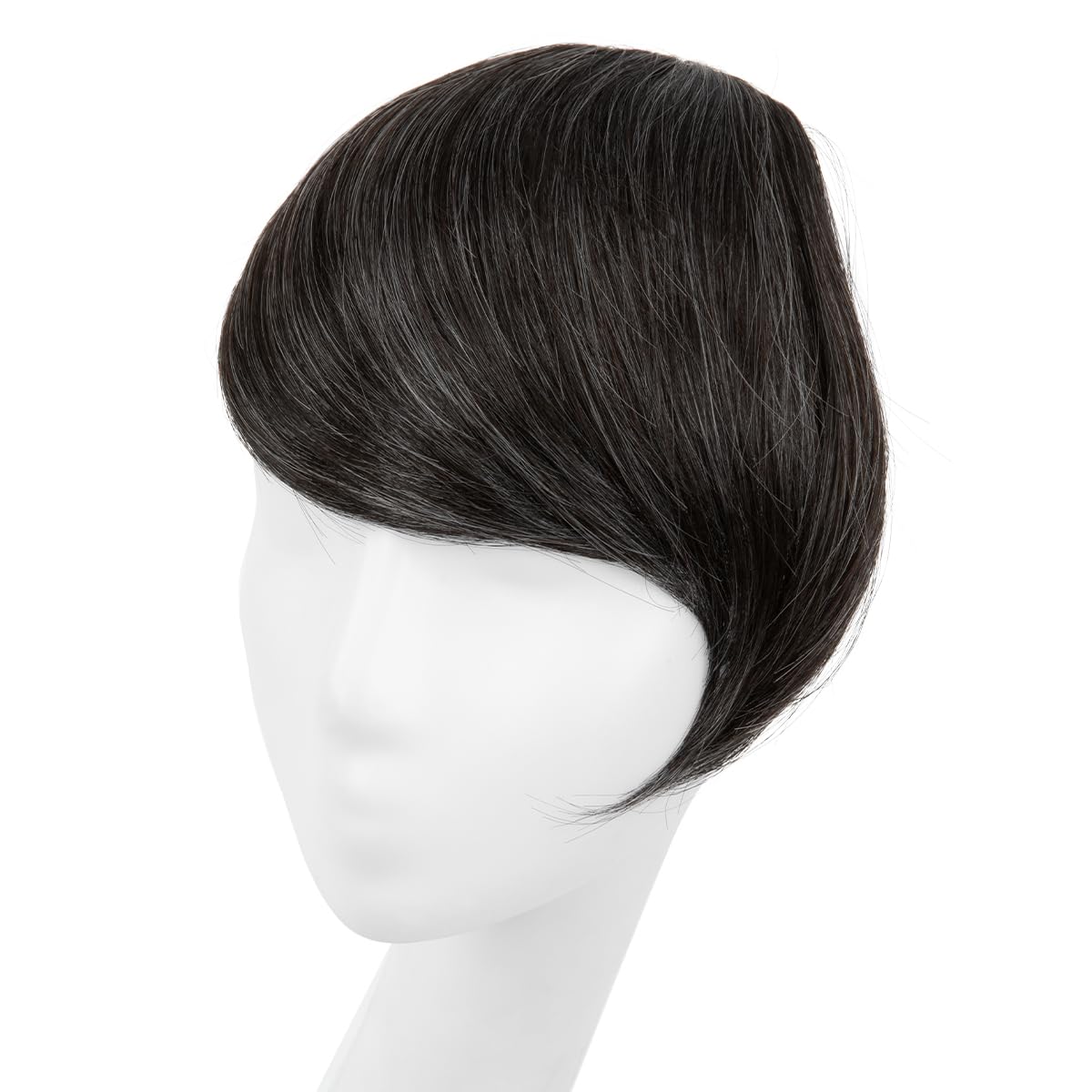 Pepper Grey Clip-in Bangs