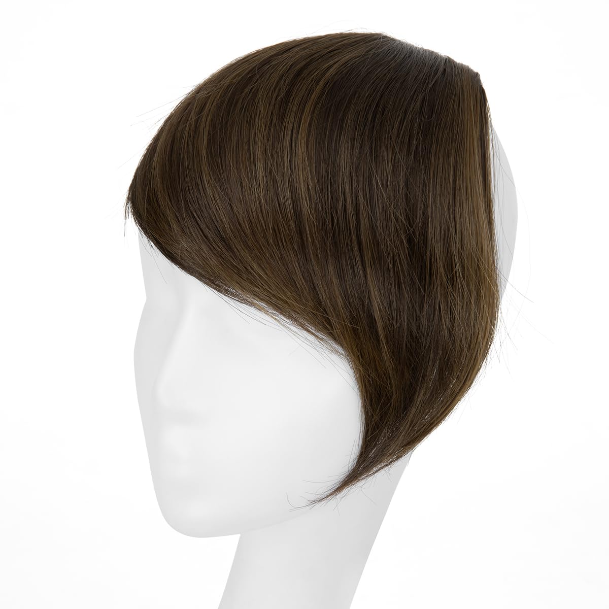 Coffee Brown Clip-in Bangs