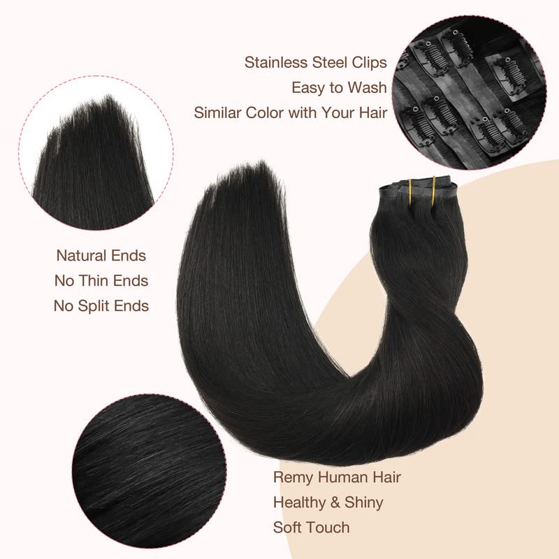 Natural Black Clip-In Hair Extensions