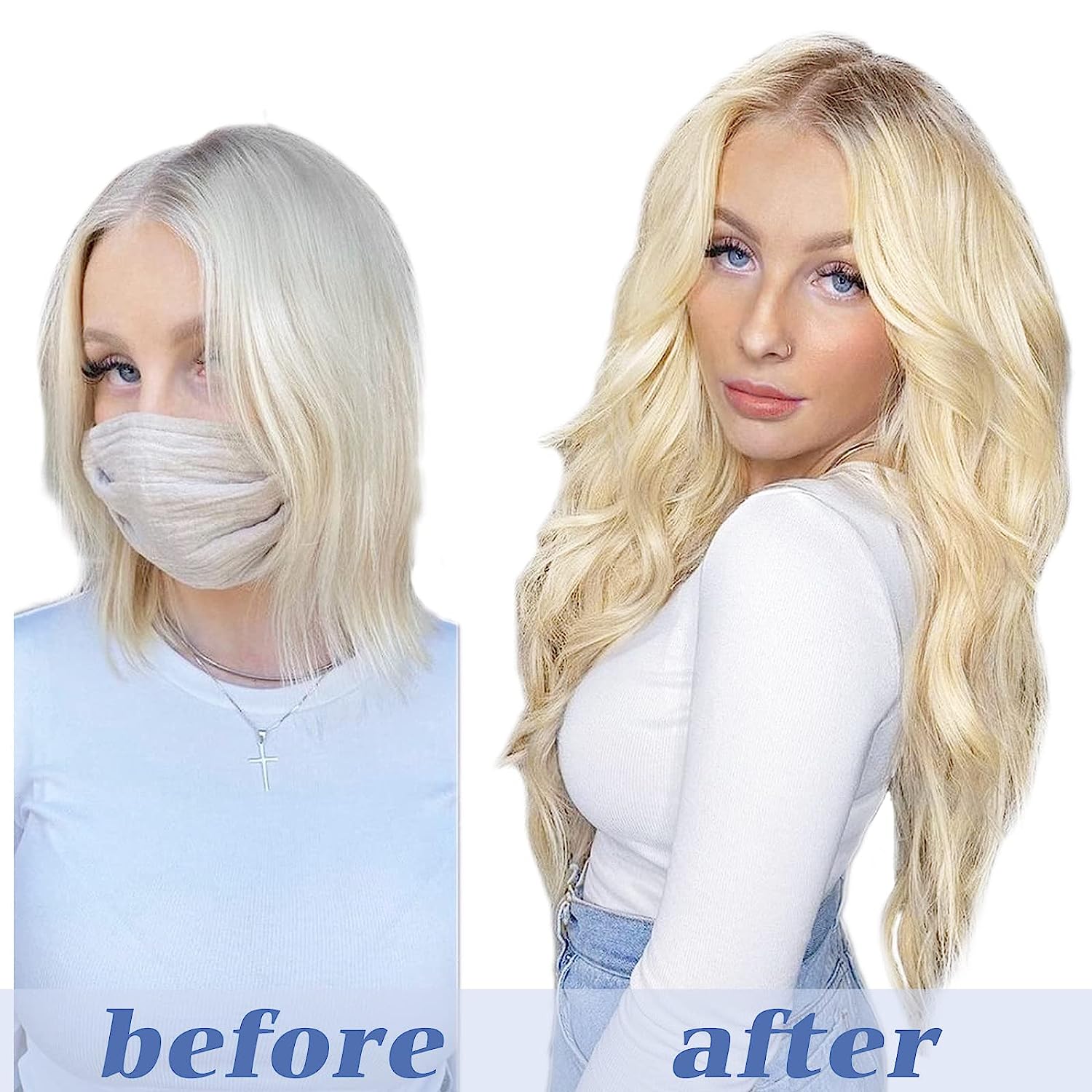 Beach Blonde Clip-In Hair Extensions