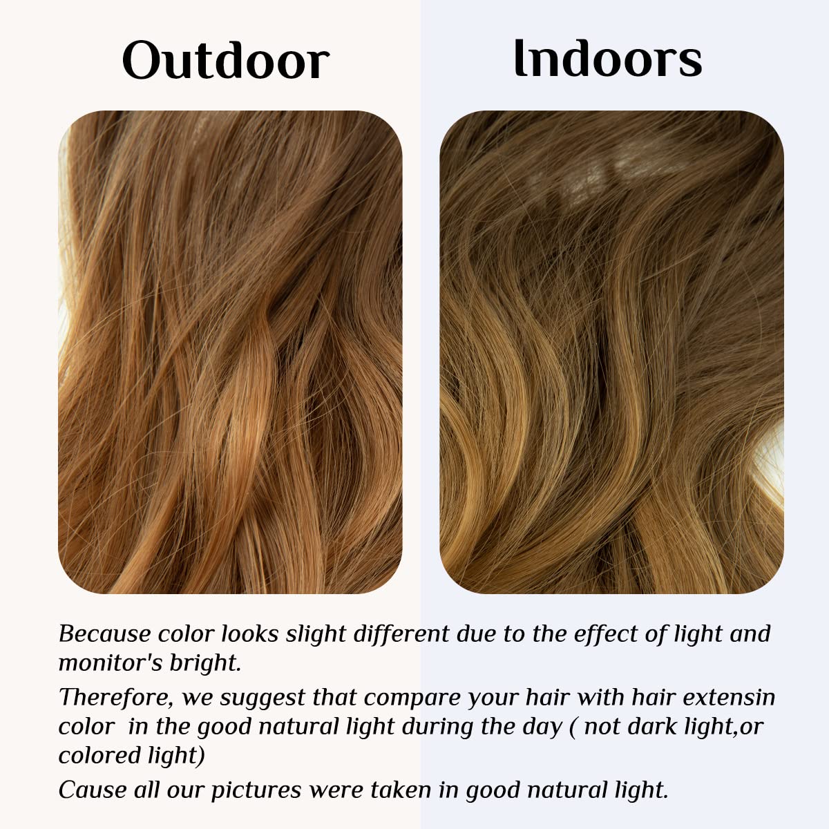 Brown to Golden Halo Hair Extensions