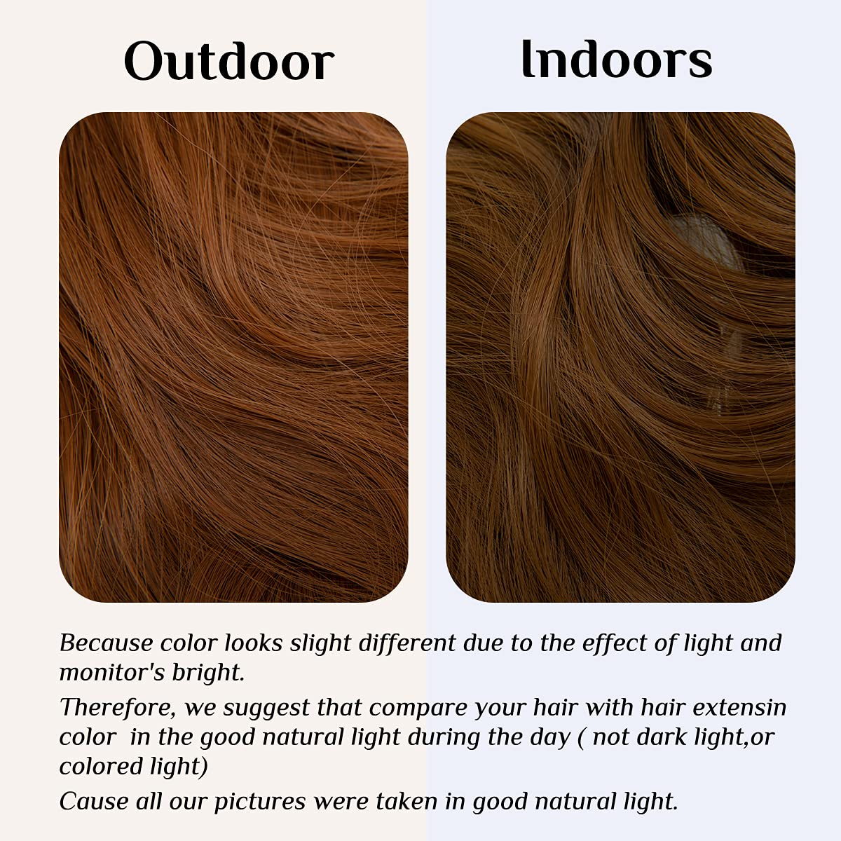 Light Auburn Halo Hair Extensions