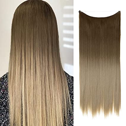 Brown to Ash Blonde Straight Halo