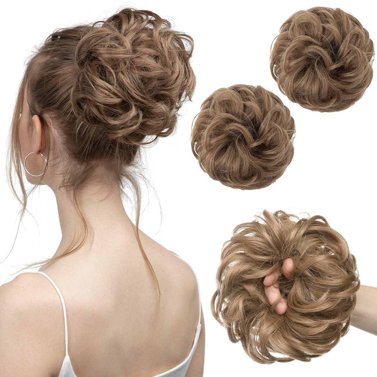 Brown Blonde Hair Buns (2 Pieces)