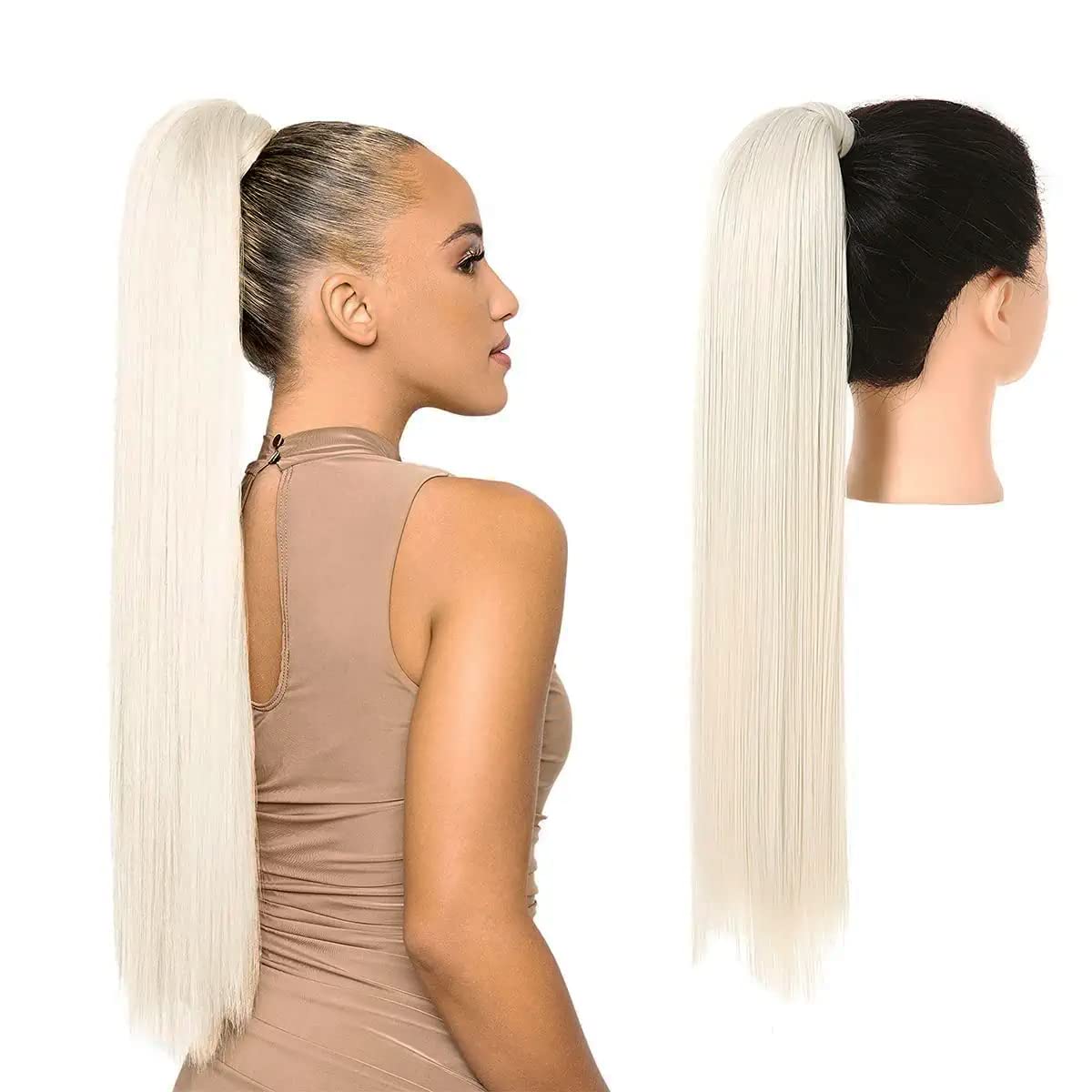 Platinum Blonde Ponytail Hair Extension