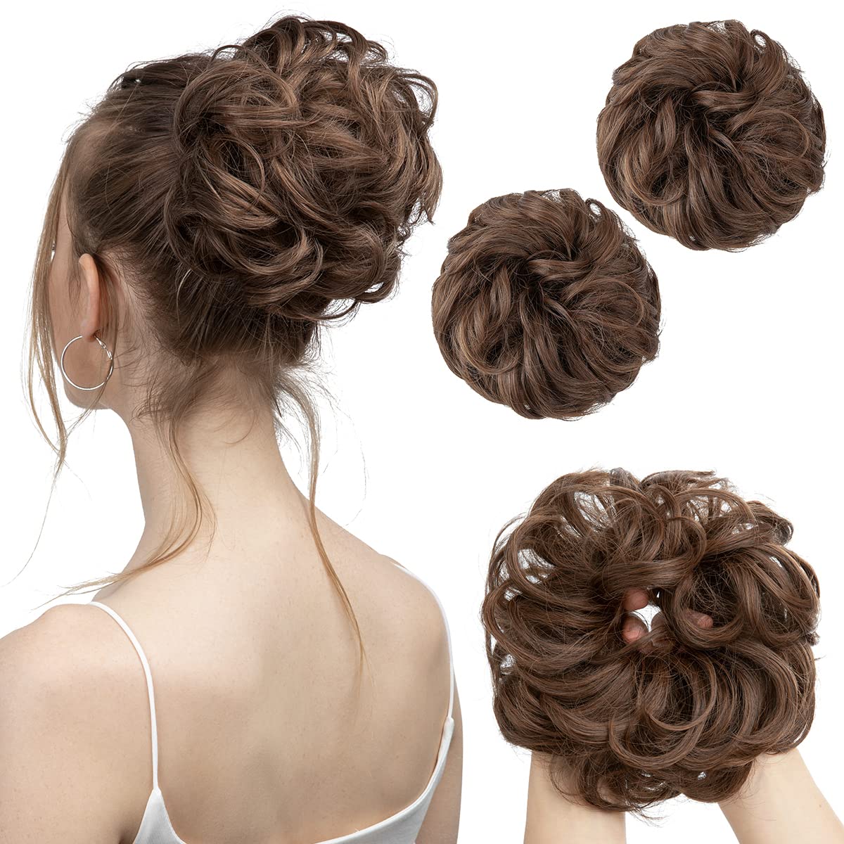 Light Brown Hair Buns (2 Pieces)