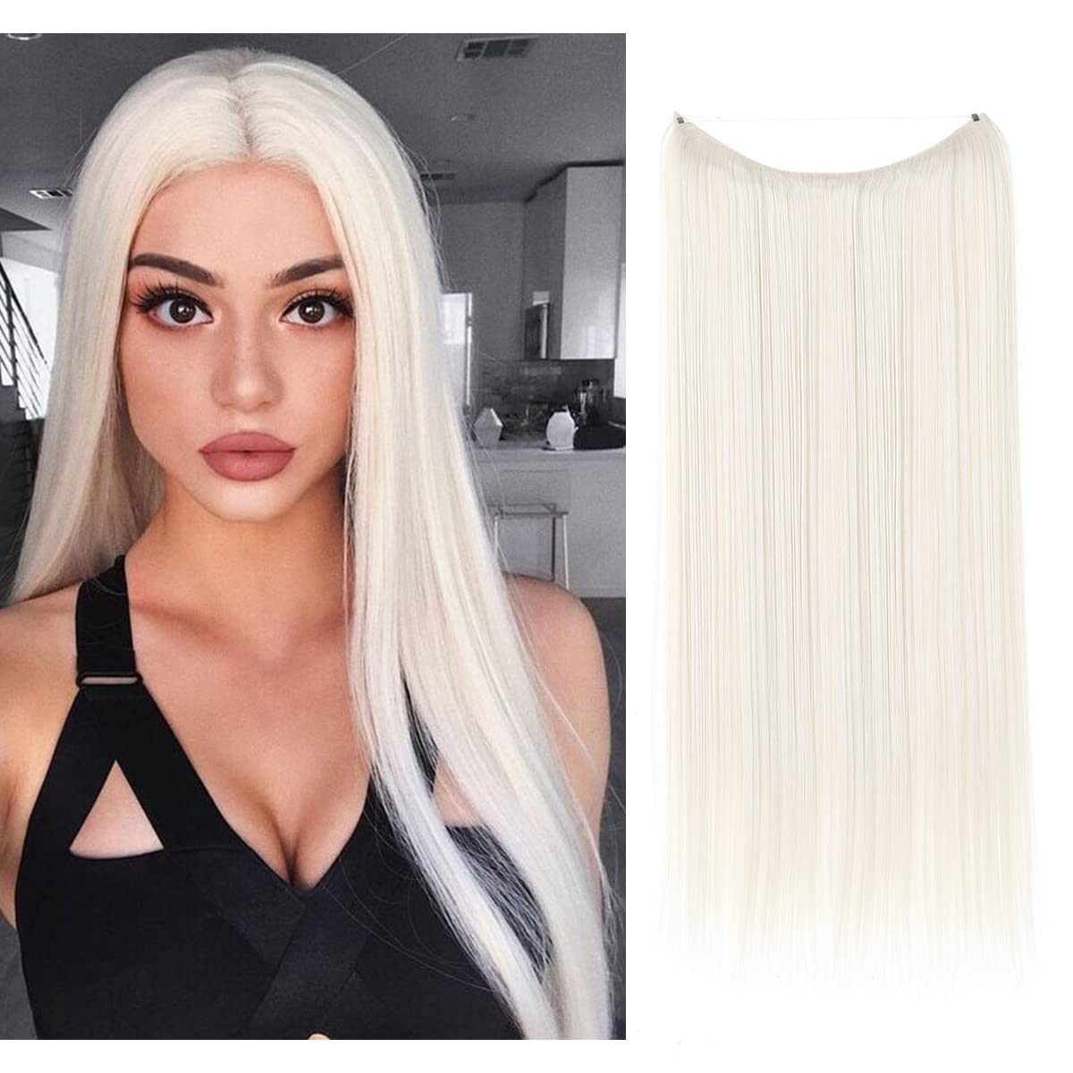 Platinum Blonde Straight Halo