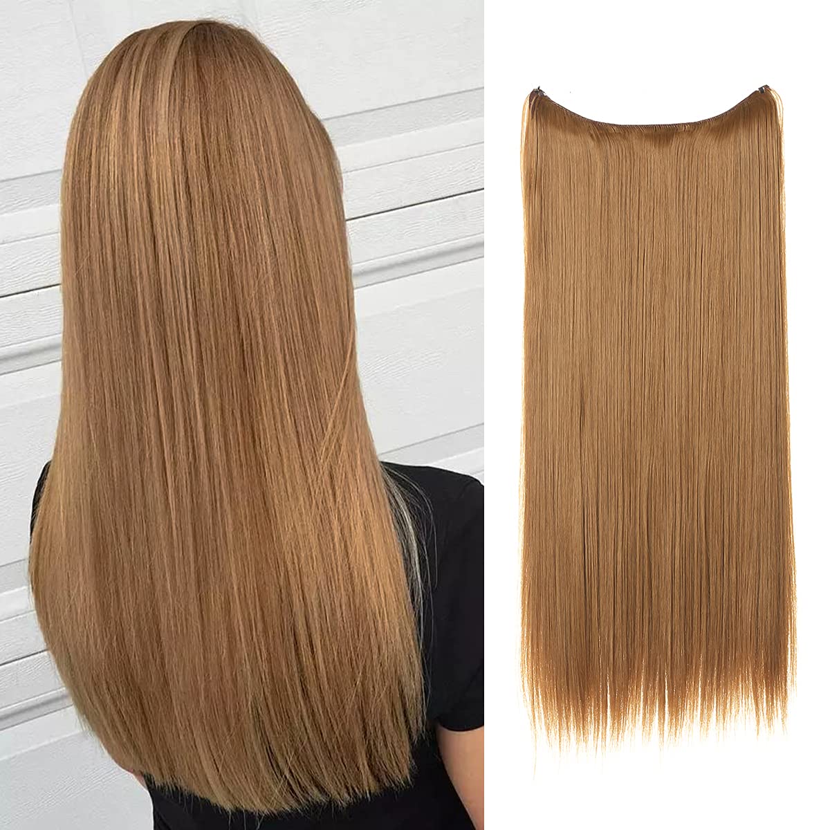 Golden Auburn Straight Halo