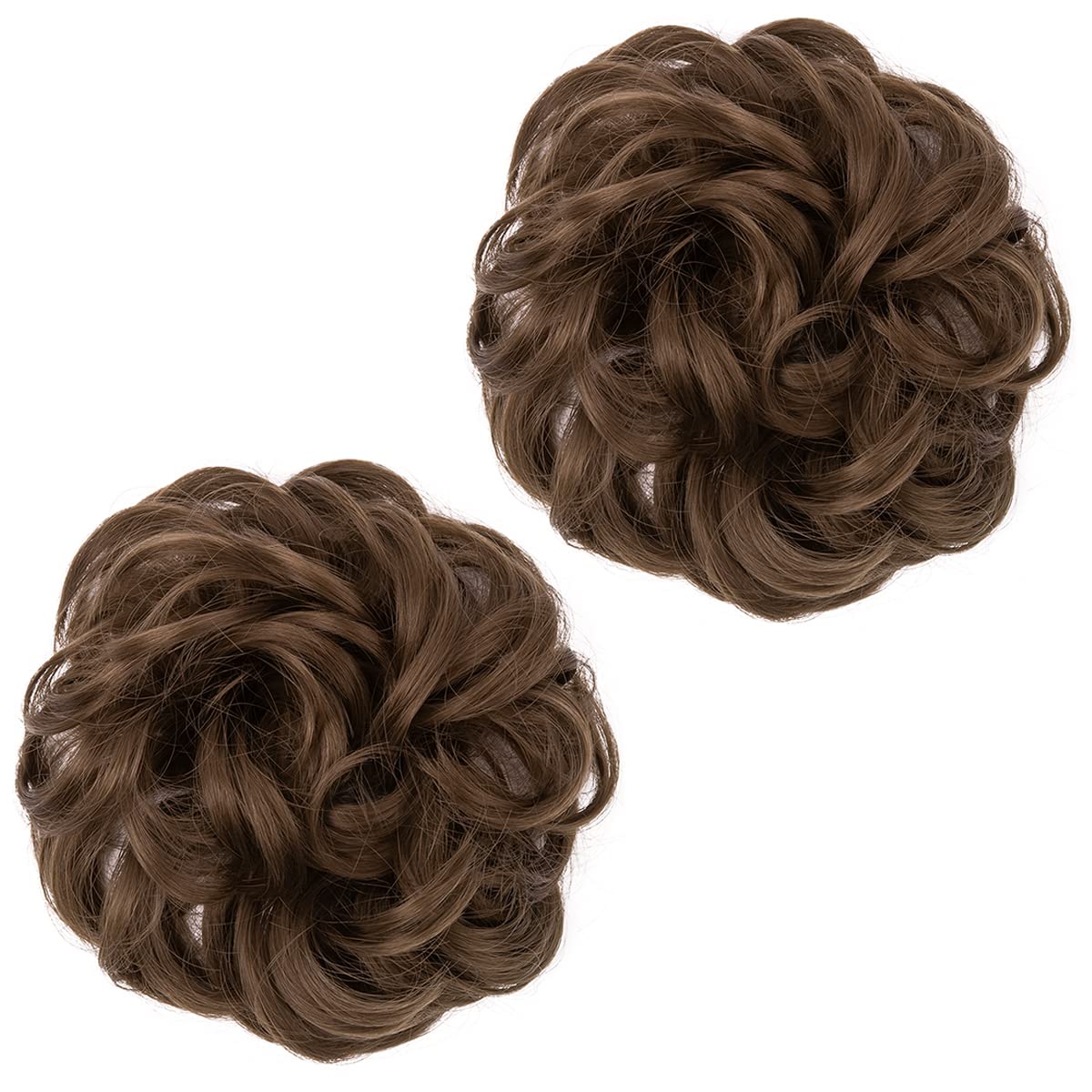 Medium Brown Hair Buns (2 Pieces)