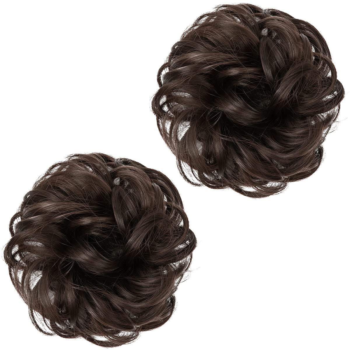 Dark Brown Hair Buns (2 Pieces)
