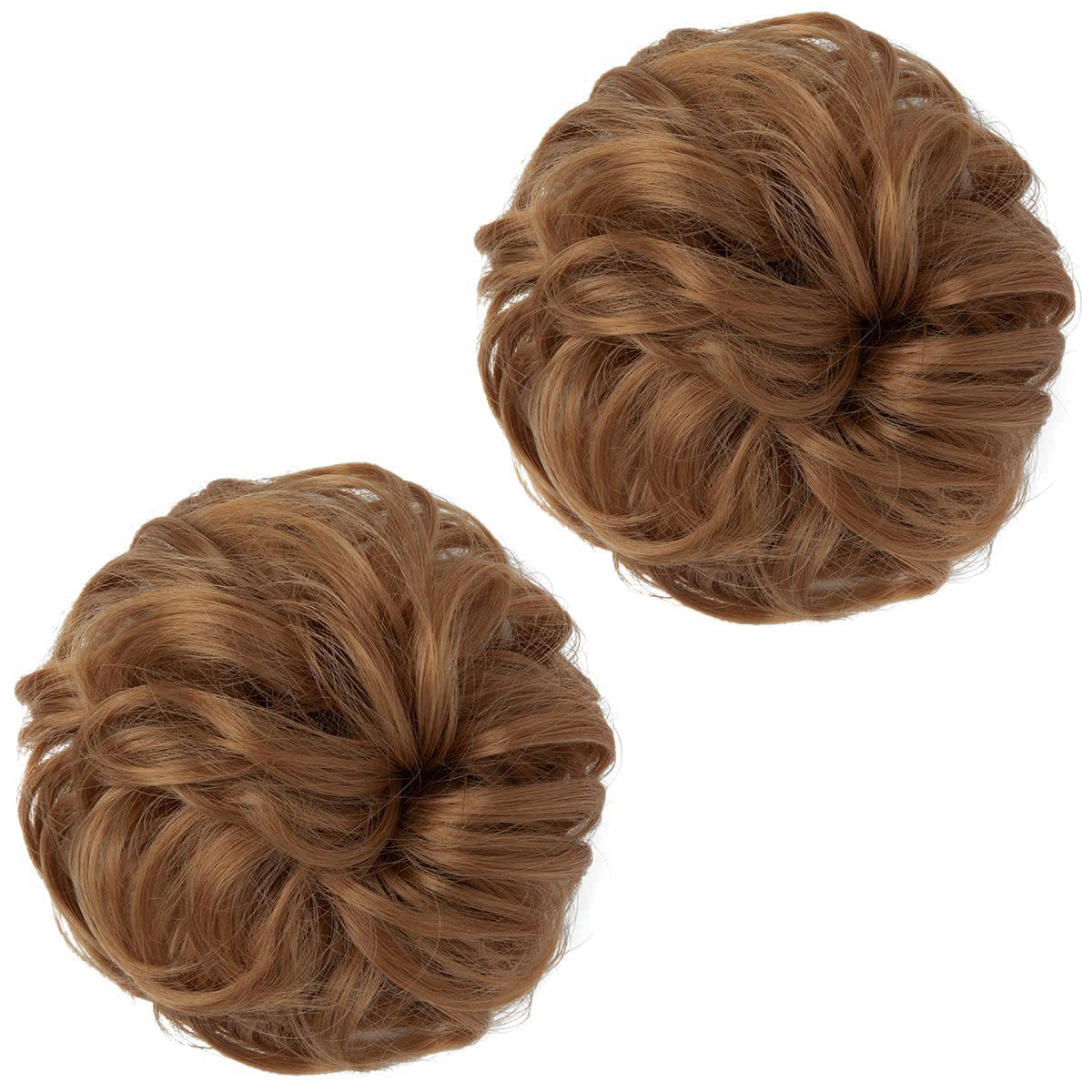 Golden Auburn Hair Buns (2 Pieces)