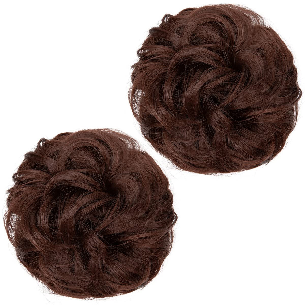 Chestnut Brown Hair Buns (2 Pieces)