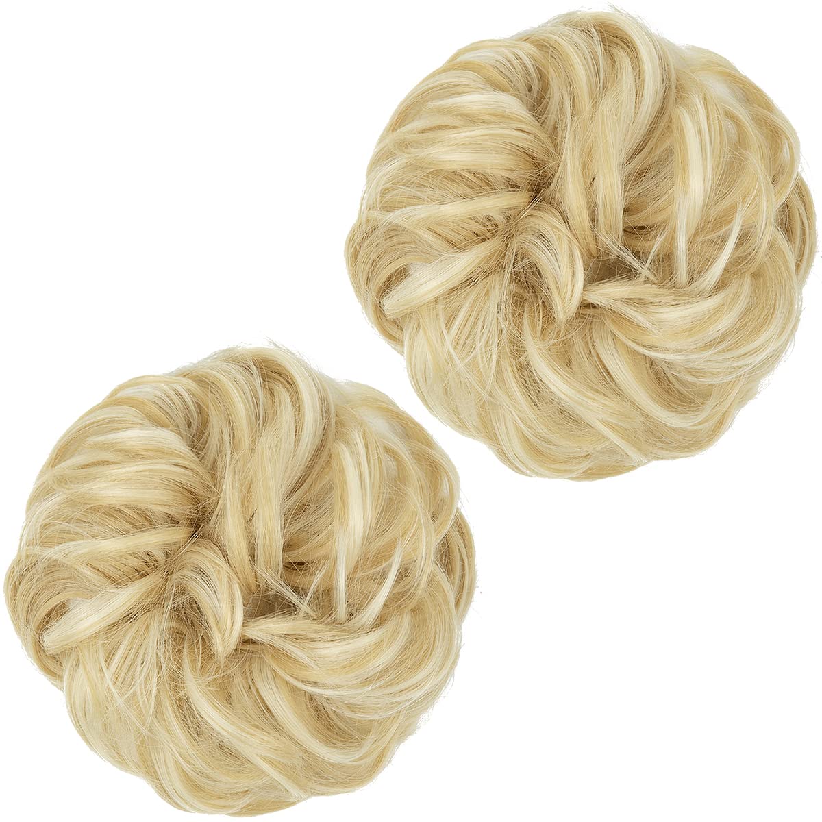Gold Blonde/Beach Blonde Hair Buns (2 Pieces)