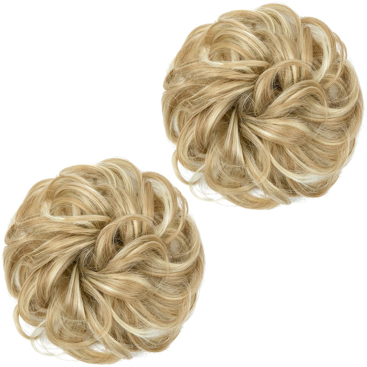 Dark Blonde/Beach Blonde Hair Buns (2 Pieces)