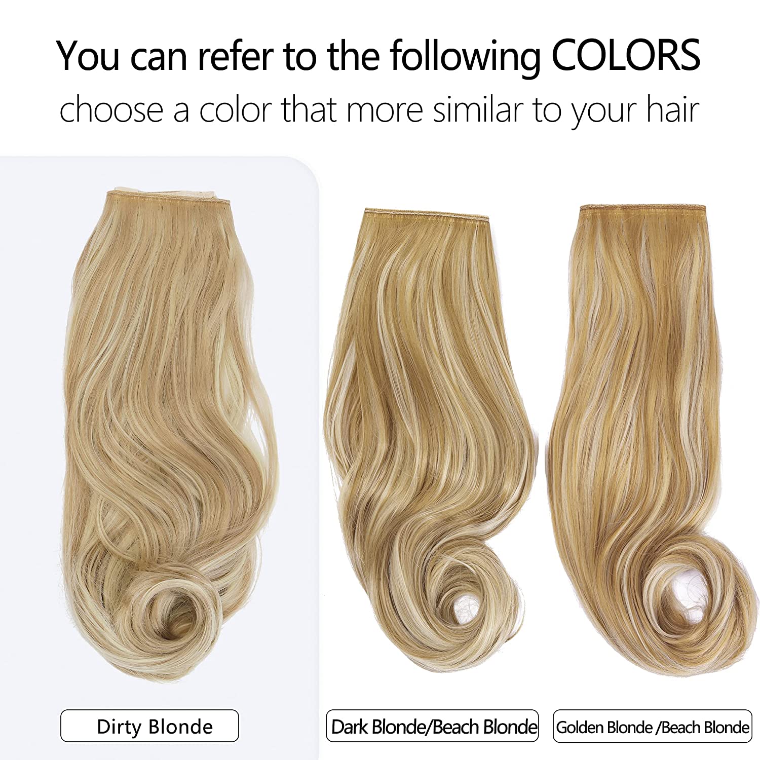 Dark Blonde Halo Hair Extensions