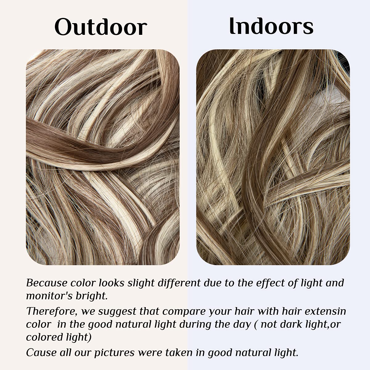 Brown/Beach Blonde Halo Hair Extensions