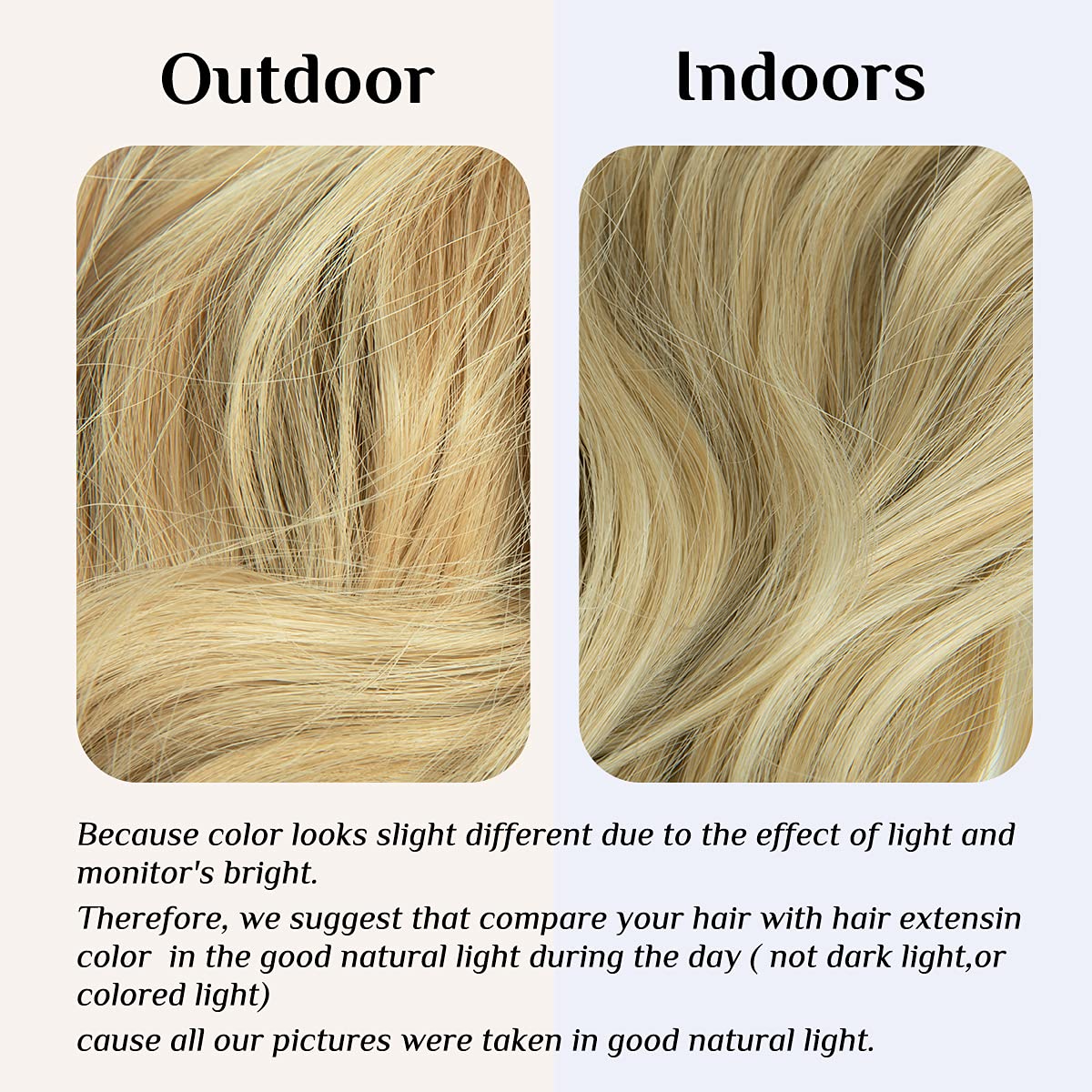 Natural Blonde Halo Hair Extensions
