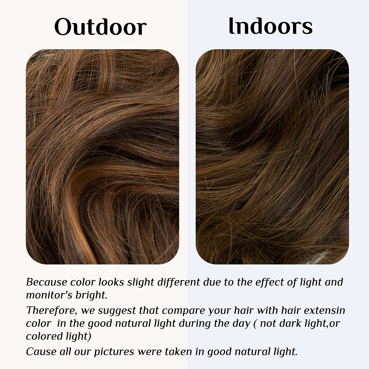 Dark Brown/Golden Halo Hair Extensions