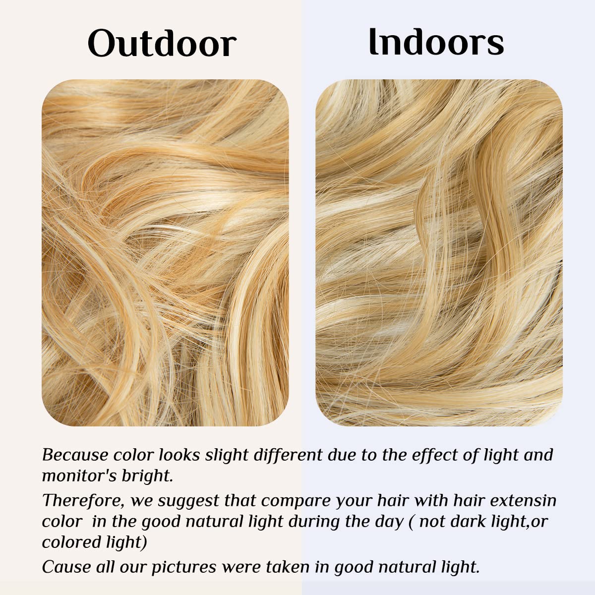 Golden Blonde /Beach Blonde Halo Hair Extensions