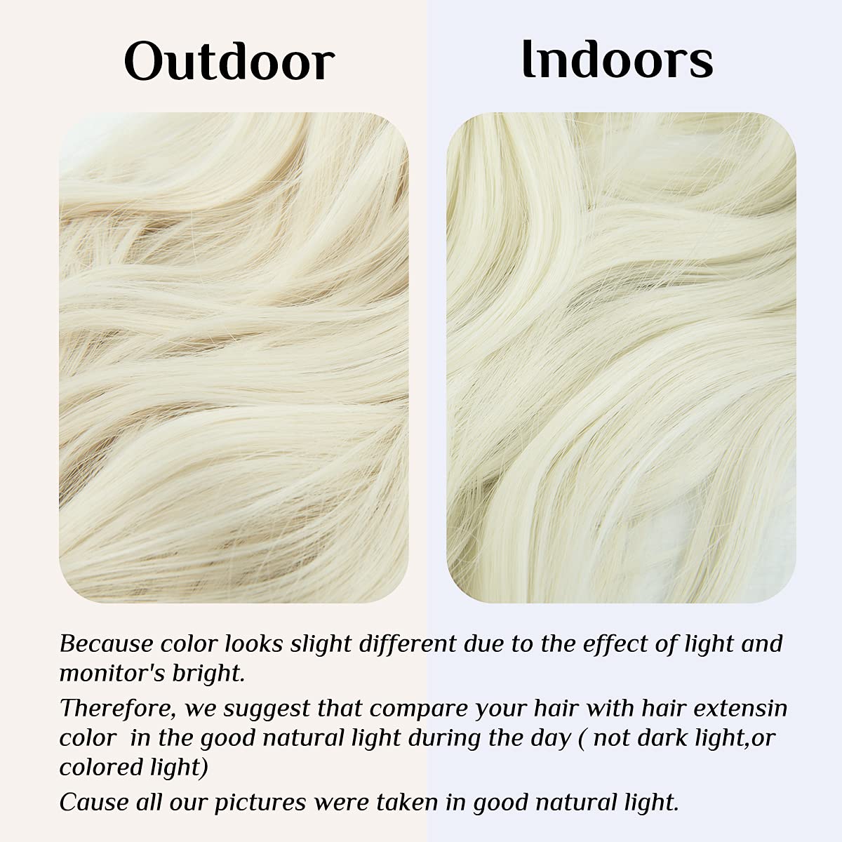 Platinum Blonde Halo Hair Extensions