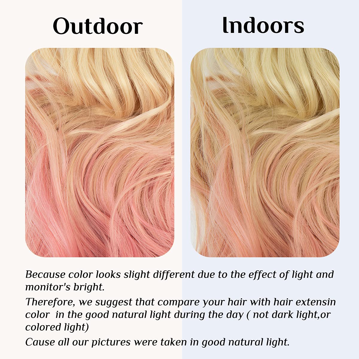 Beach Blonde to Pink Halo Hair Extensions