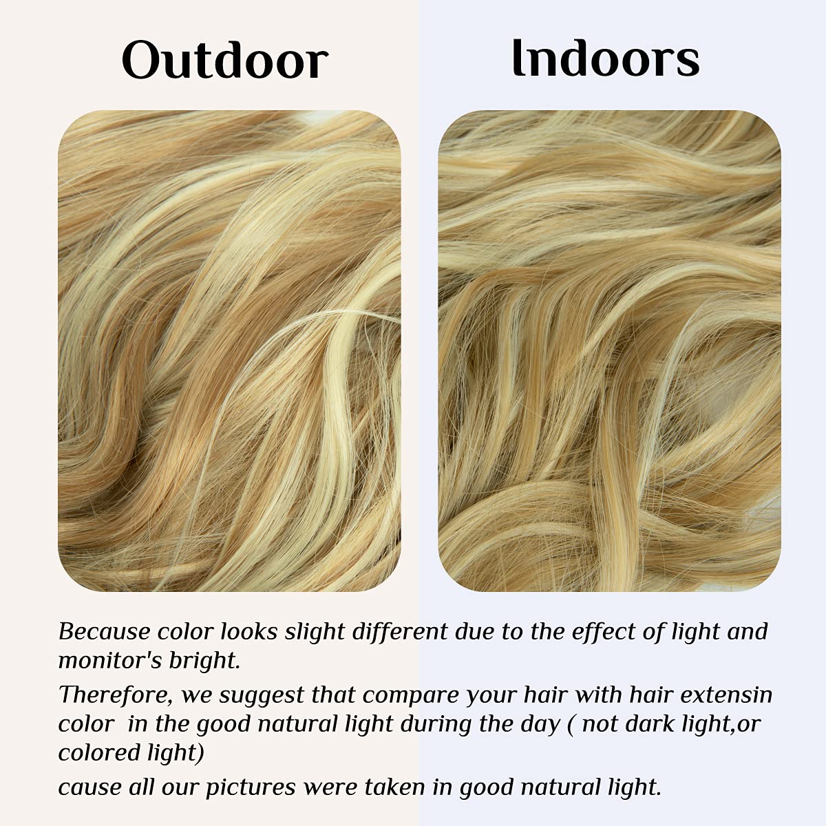Dark Blonde/Beach Blonde Halo Hair Extensions