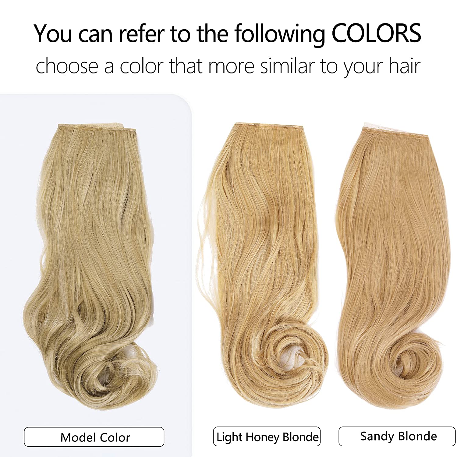 Natural Blonde Halo Hair Extensions