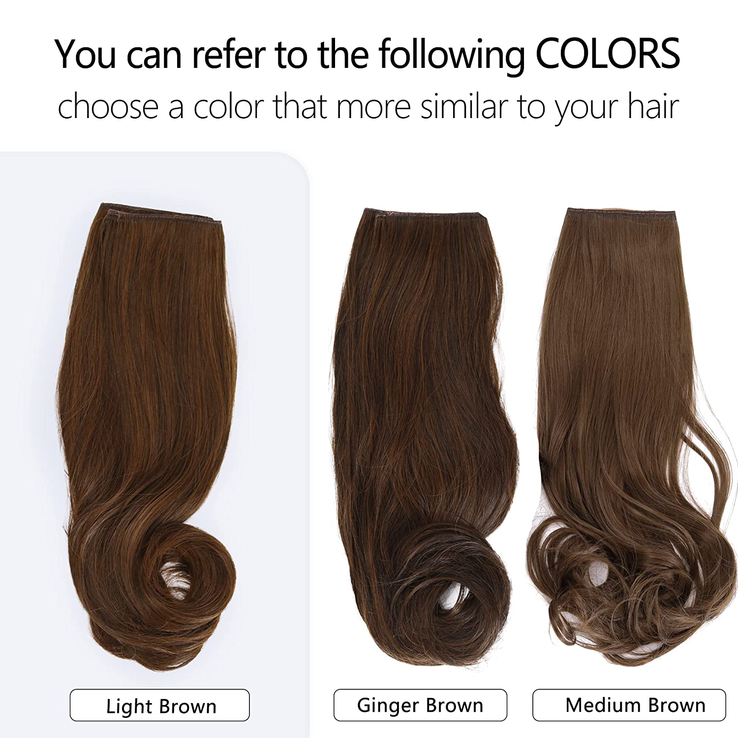 Light Brown Halo Hair Extensions