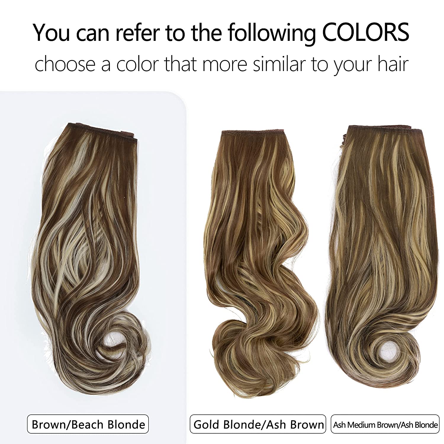 Brown/Beach Blonde Halo Hair Extensions