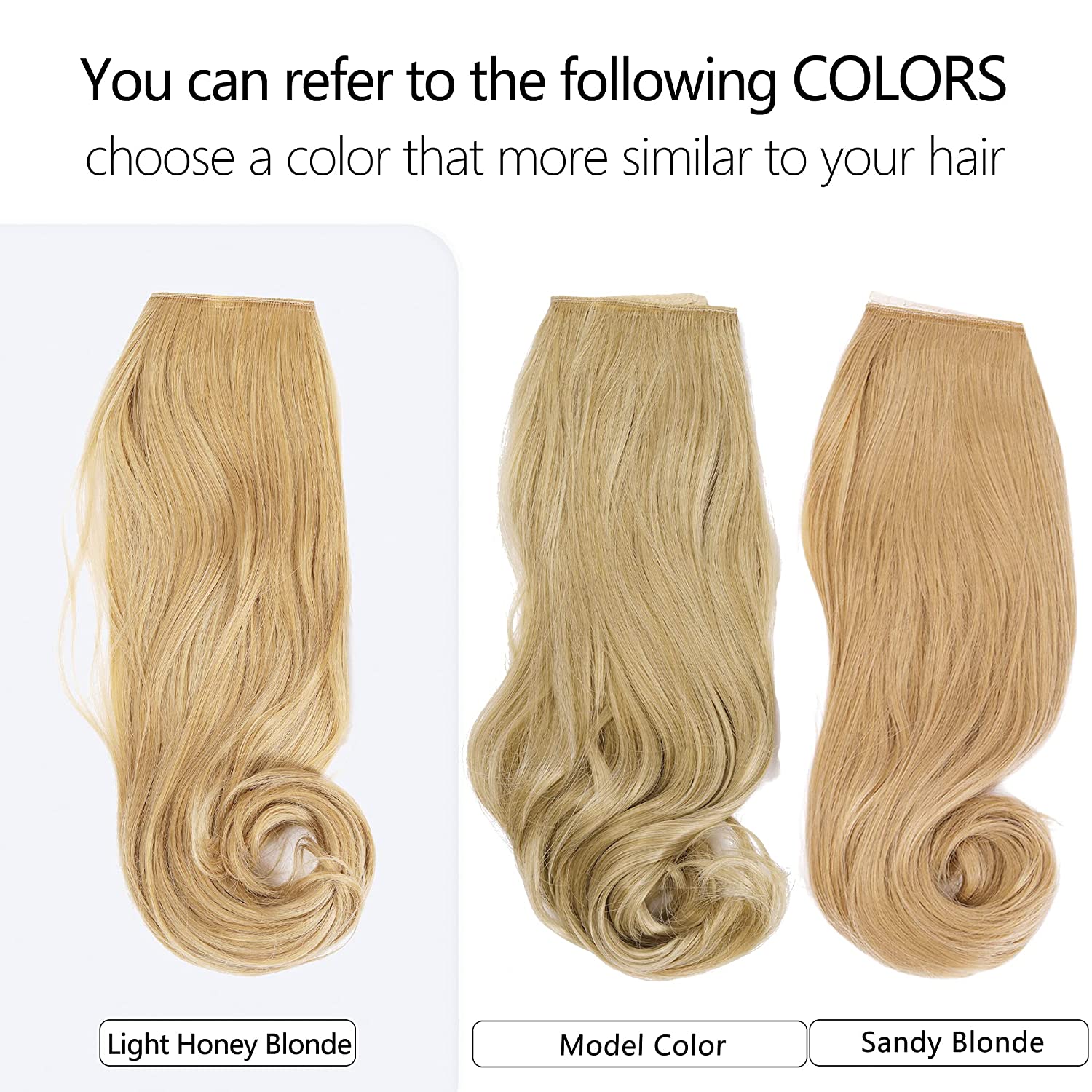 Light Honey Blonde Halo Hair Extensions