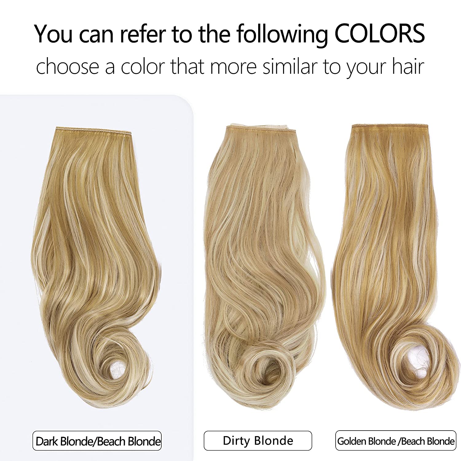 Dark Blonde/Beach Blonde Halo Hair Extensions