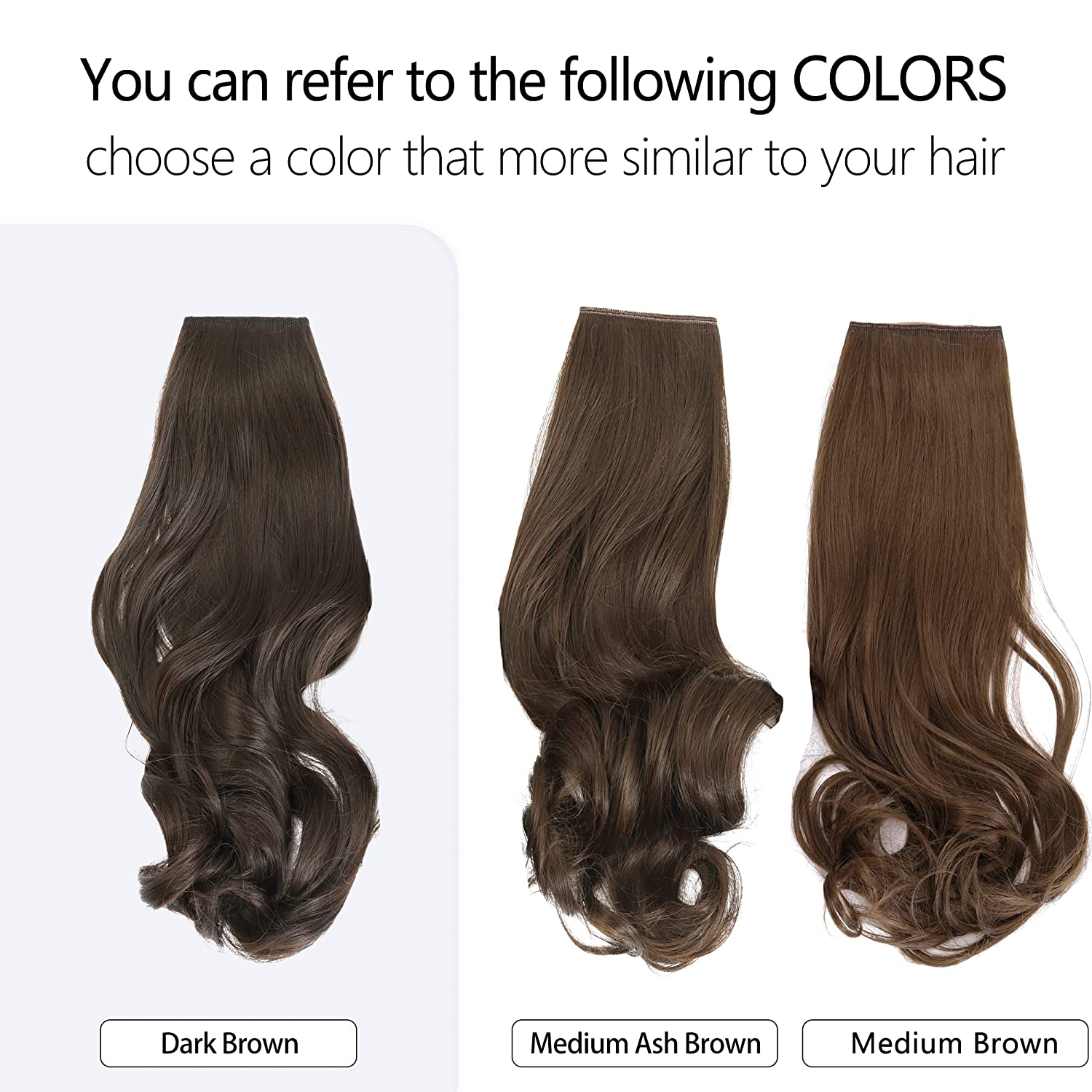 Dark Brown Halo Hair Extensions