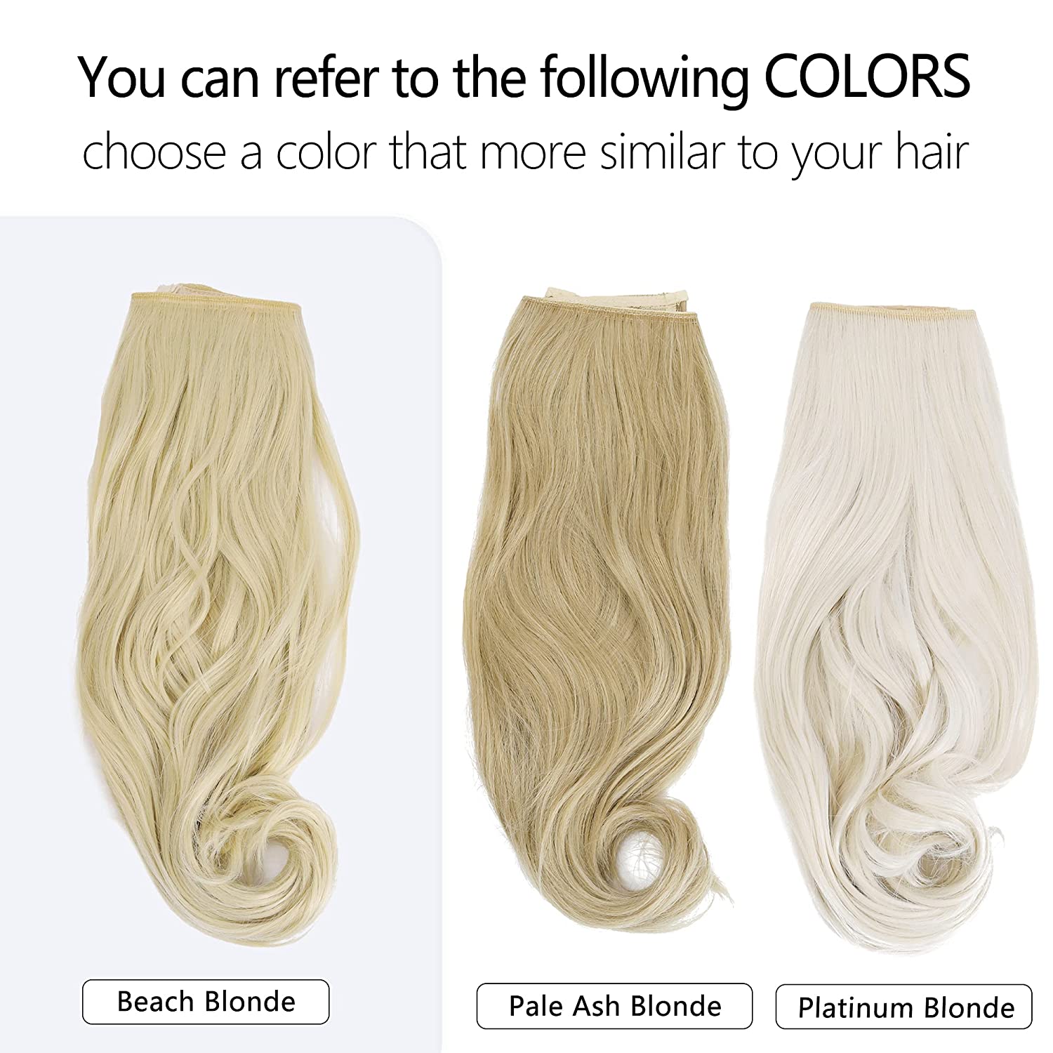 Beach Blonde Halo Hair Extensions
