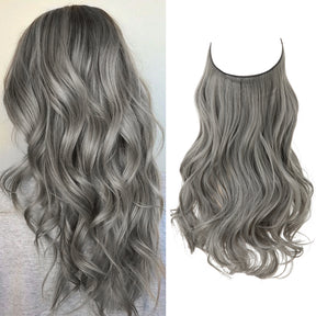 Grey Halo Hair Extensions