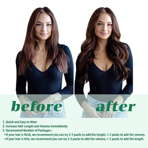 Chocolate Brown Clip-In Human Hair Extensions