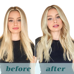 Ash Blonde/Beach Blonde Clip-In Human Hair Extensions