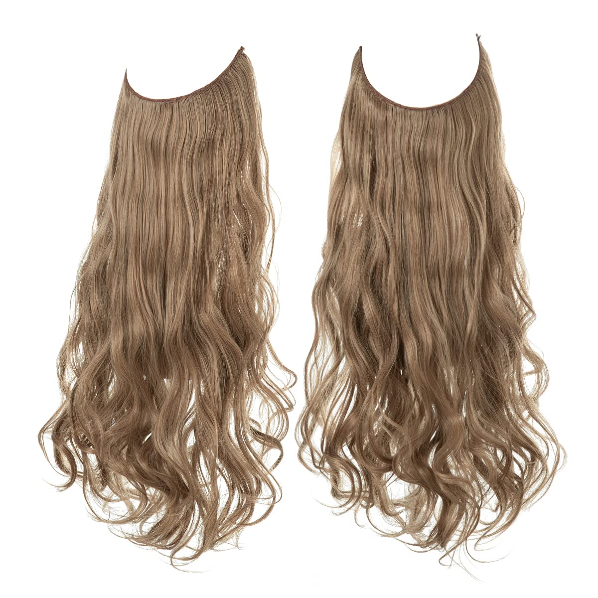 Brown Blonde Halo Hair Extensions
