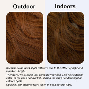 Light Auburn Halo Hair Extensions