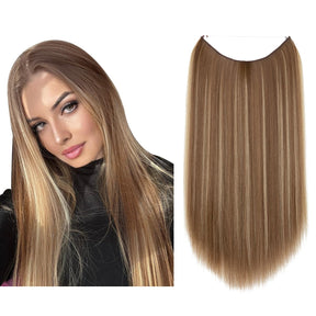 Ash Medium Brown/Ash Blonde Halo® Straight