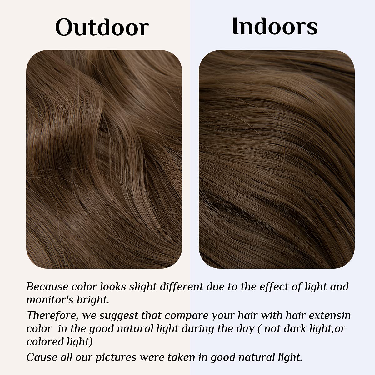 Medium Brown Halo Hair Extensions
