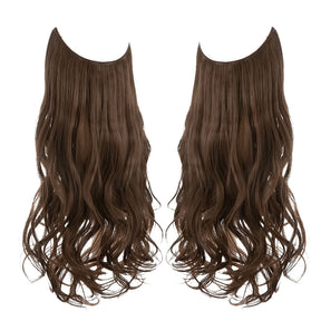 Medium Brown Halo Hair Extensions