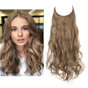 Brown Blonde Halo Hair Extensions