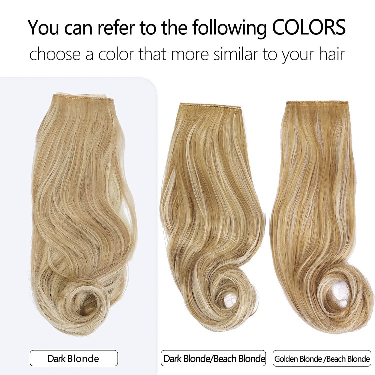 Dark Blonde Halo Hair Extensions