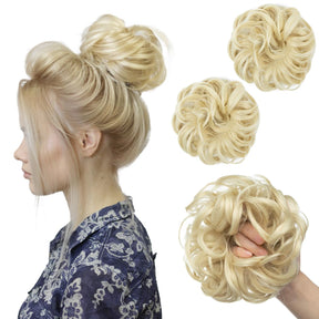 Beach Blonde Hair Buns (2 Pieces)