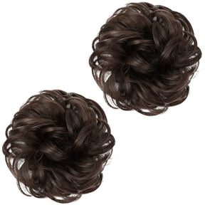 Dark Brown Hair Buns (2 Pieces)