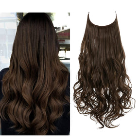 Medium Ash Brown Halo® Hair extensions